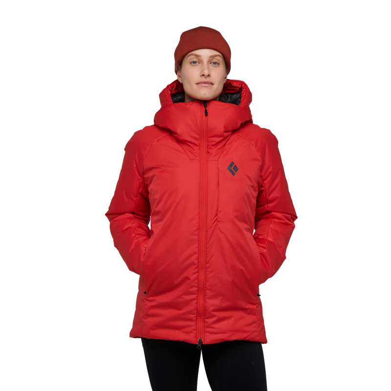 Black Diamond Women's Belay Parka Coral Red-1